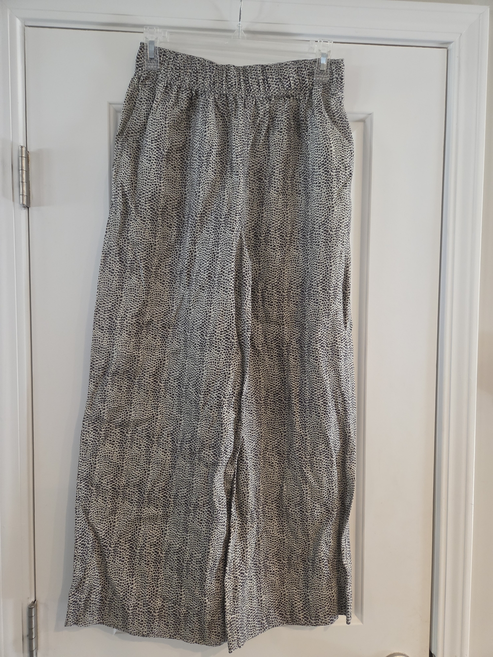 Christian Siriano Animal Print Linen Pants